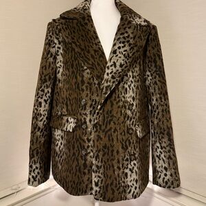 Leopard Print Women's Blazer
